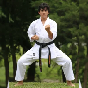 STRETCH COTTON MEN'S KARATE UNIFORM BLEACHED -12-OZ