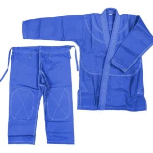 Jiu Jitsu Uniform, Gold Weave, Blue