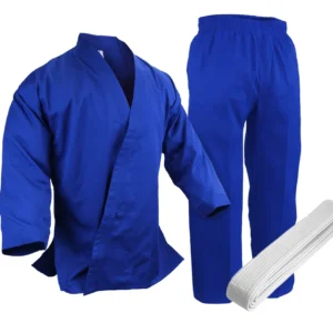Blue Karate Uniform 10 oz 100% Cotton Gi for Martial Arts Training