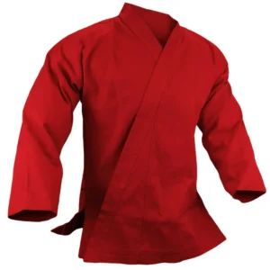 Red Karate Uniform Jacket 10 oz 100% Cotton for Martial Arts Training