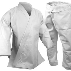 White Karate Uniform Jacket 10 oz 100% Cotton for Martial Arts Training